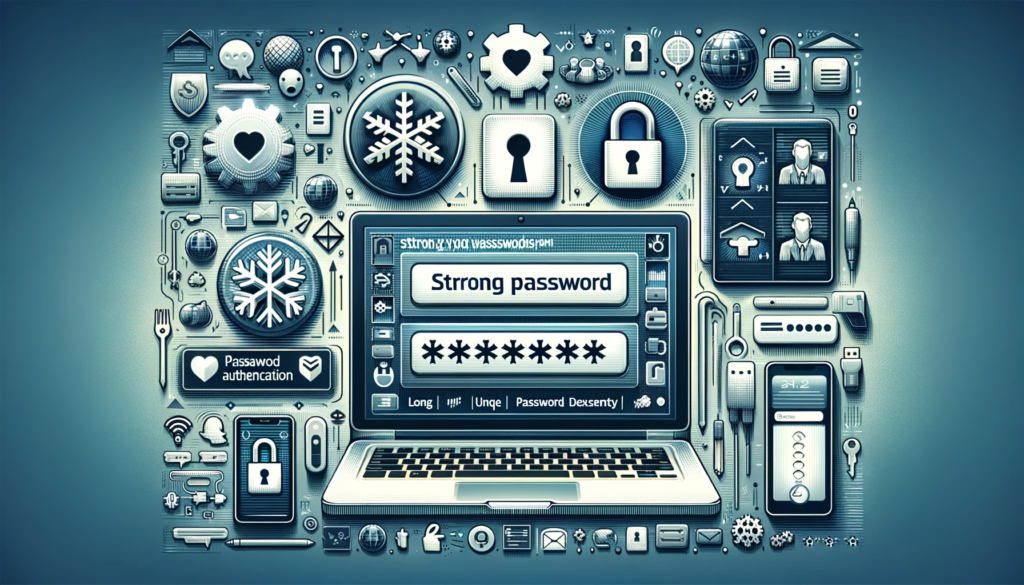 Image showing how strong passwords can keep your data safe.