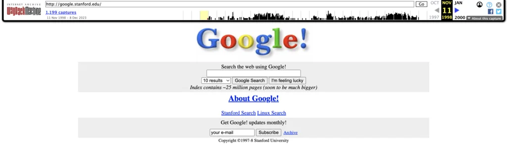 1998 version of Google.