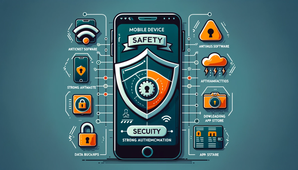 Infograph showing how to keep your phone data secure.
