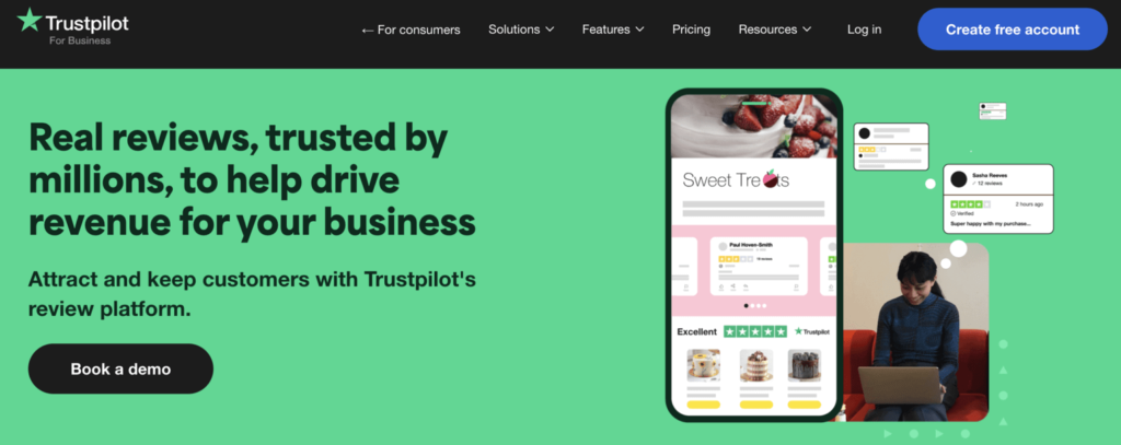 Use a review platform like TrustPilot to aggregate all your reviews.
